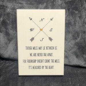Kirkland Signature Compass Wall Art - Cream and Black